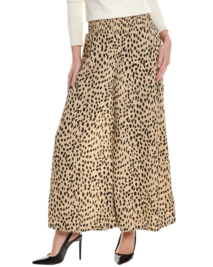 Vince Camuto womens Wide Leg Crop Pant, l, Brown